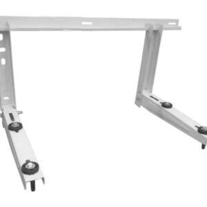 Staffa per climatizzatore Ottocool in acciaio, 380x480x1.2mm, con traversa. Supporto bianco per condizionatore.