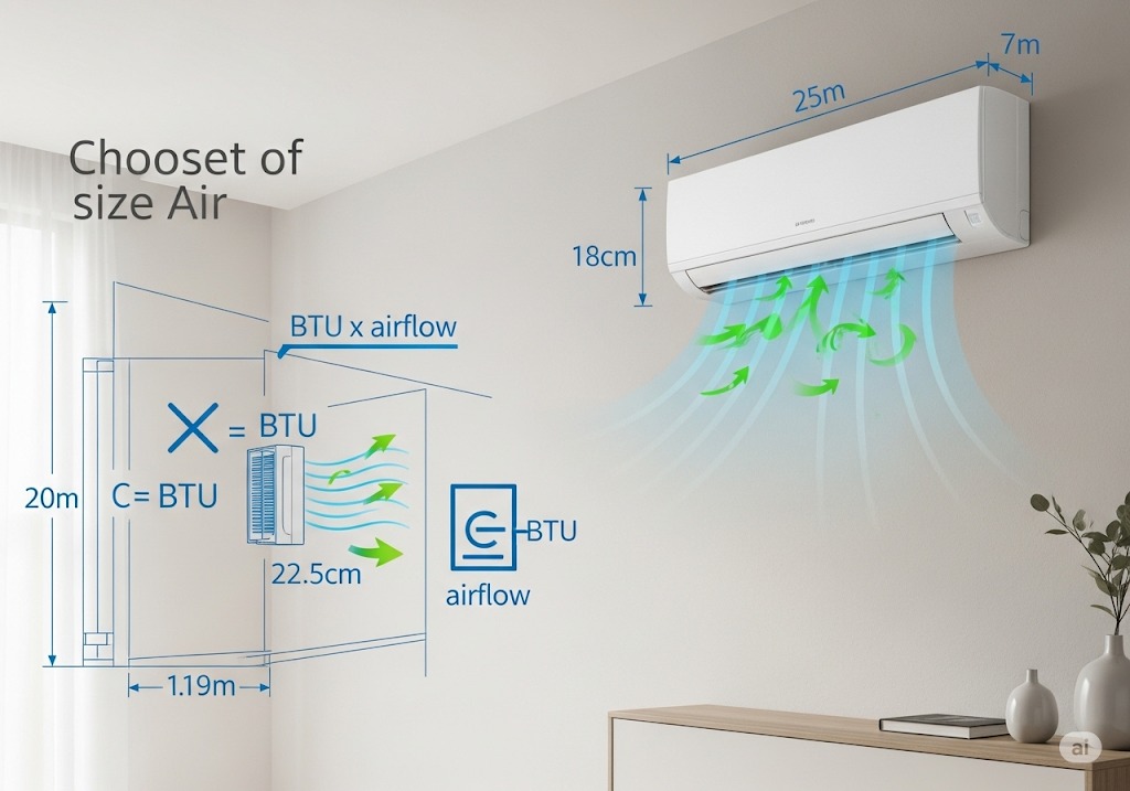 Climatizzatore BTU: schema di calcolo per scegliere il condizionatore ideale. Efficienza e comfort con la giusta potenza BTU. Guida climatizzazione.