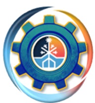 Bottone garanzia: logo con ingranaggio blu, simbolo di climatizzazione e riscaldamento. Garanzia di qualità e assistenza tecnica.