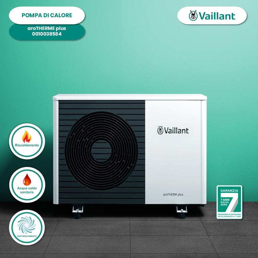 Pompa di calore Vaillant monoblocco R290 aroTHERM plus 8kW